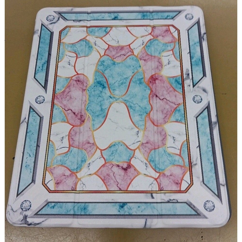 Stained Glass Marble iPad Pro 11 Air 10.9 Case Cover Pencil Holder Folio Stand